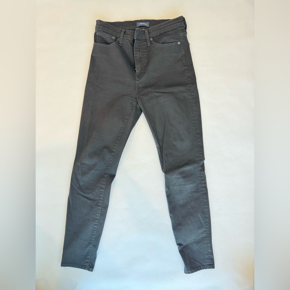 J.Crew 10” High Rise Toothpick Skinny Jeans | Size 28 | Black | Good Condition